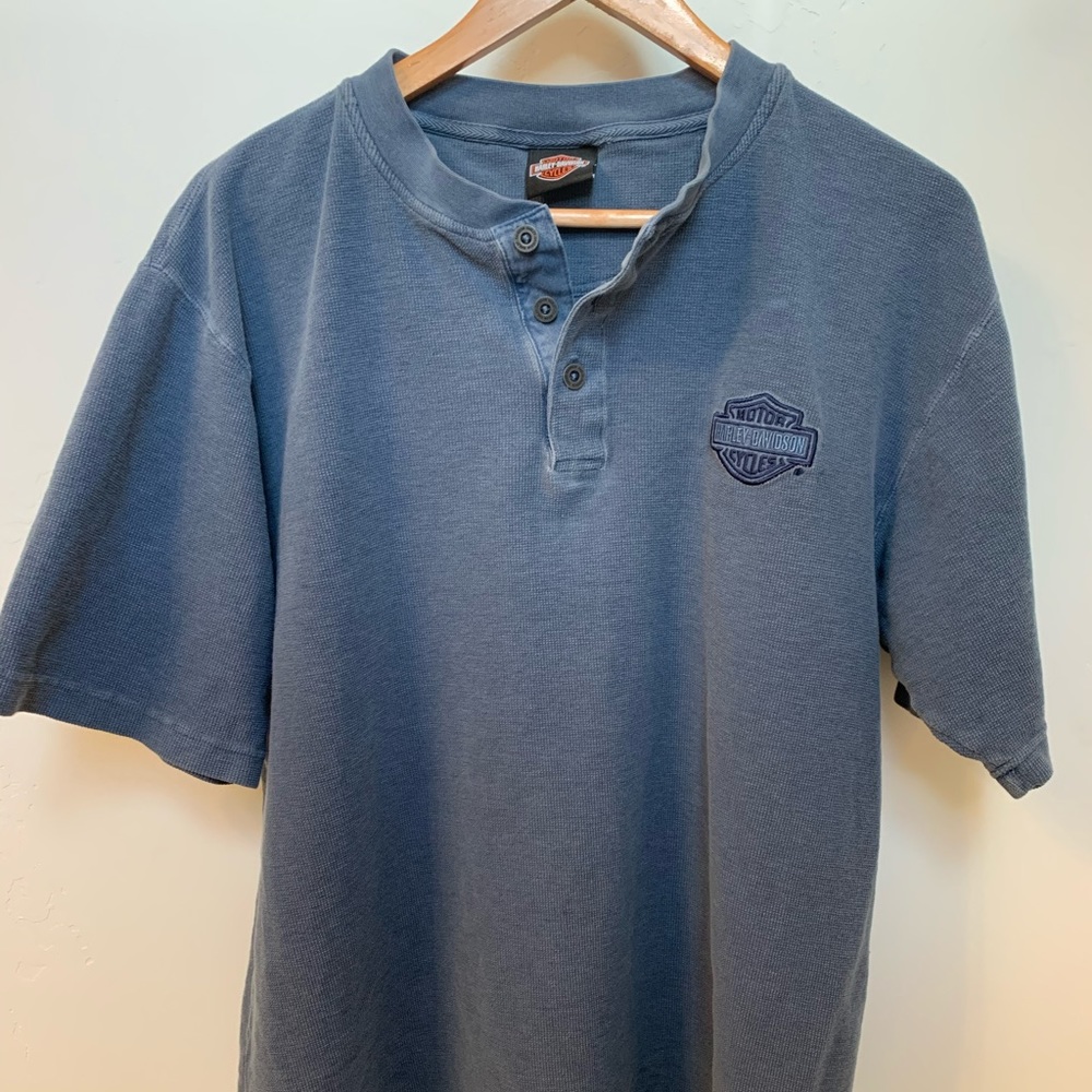 Harley Davidson short sleeve Henley